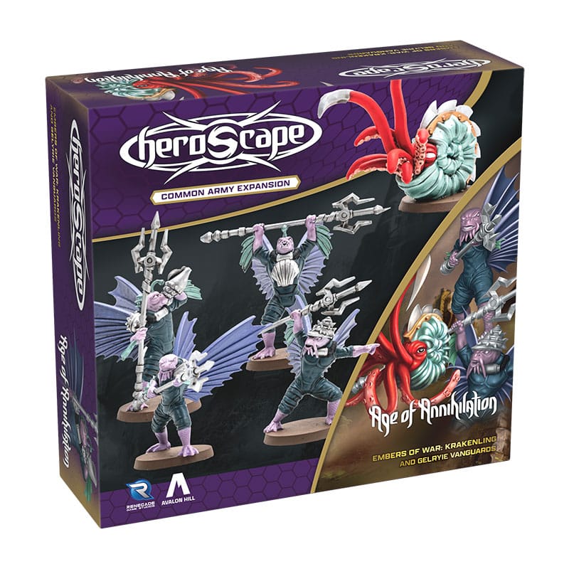 Heroscape Armeeerweiterung Embers of War: Krakenling & Gelryie Vanguards *Englische Version*