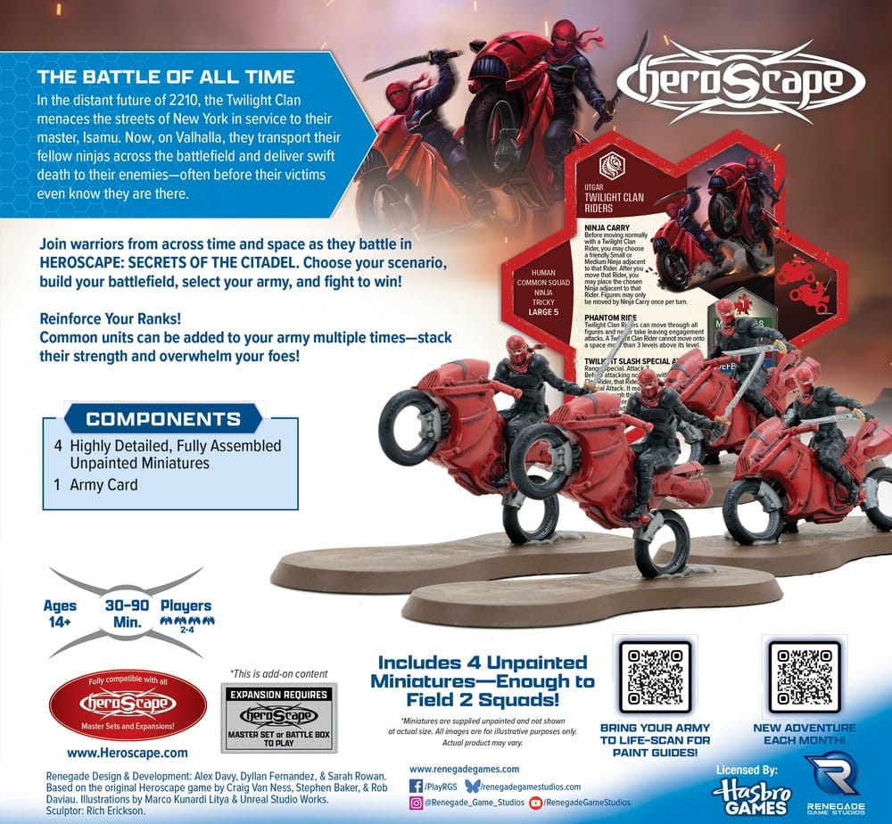 Heroscape Brettspiel Armee-Erweiterung Twilight Clan Riders *Englische Version*