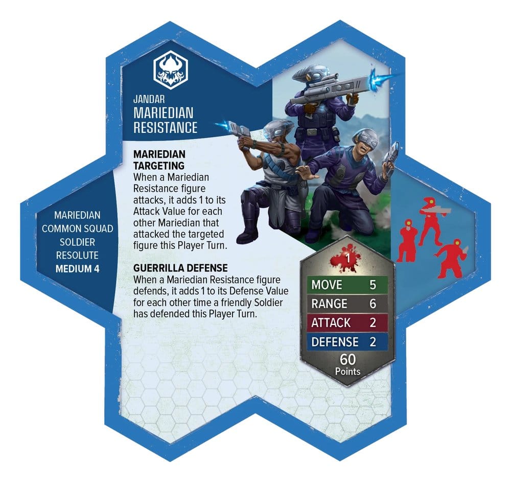 Heroscape Armeeerweiterung Mariedian Resistance Fighters Standard Edition *Englische Version*