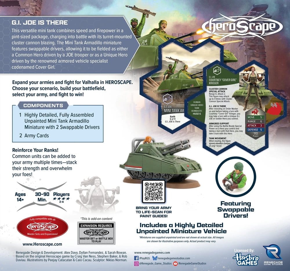 G.I. JOE Heroscape Armeeerweiterung Mini Tank Armadillo *Englische Version*