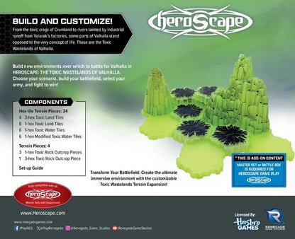 Heroscape Geländeerweiterung Toxic Wastelands of Valhalla *Englische Version*