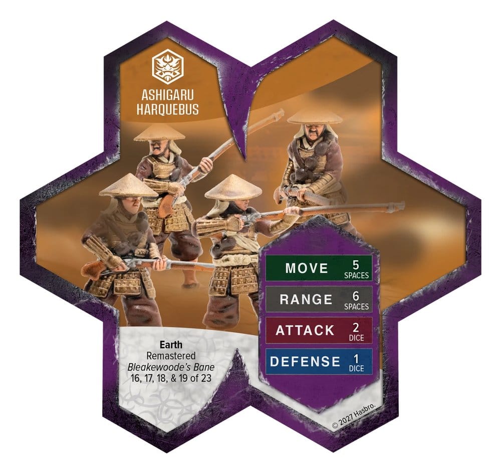 Heroscape Armeeerweiterung Ashigaru Harquebus Remastered – Standard Edition *Englische Version*