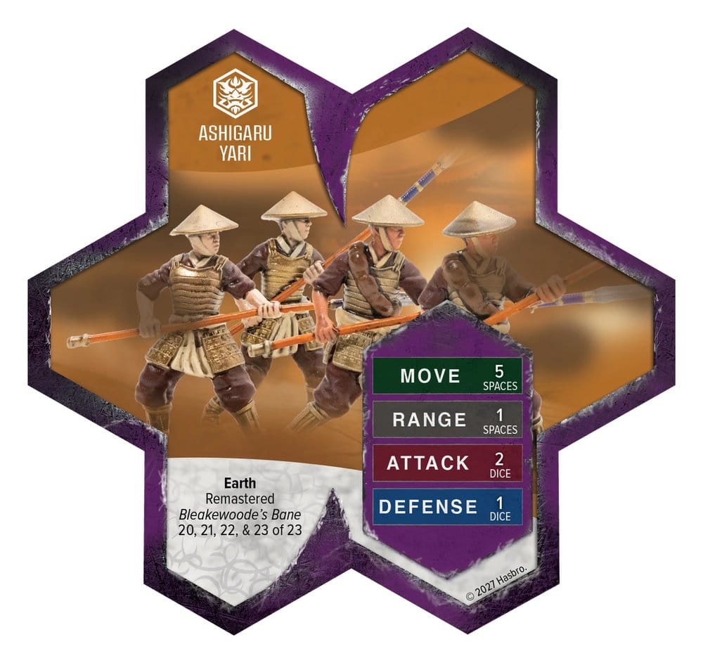 Heroscape Armeeerweiterung Ashigaru Yari Remastered Standard Edition *Englische Version*