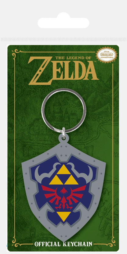 Legend of Zelda Gummi-Schlüsselanhänger Hylia-Schild 6 cm