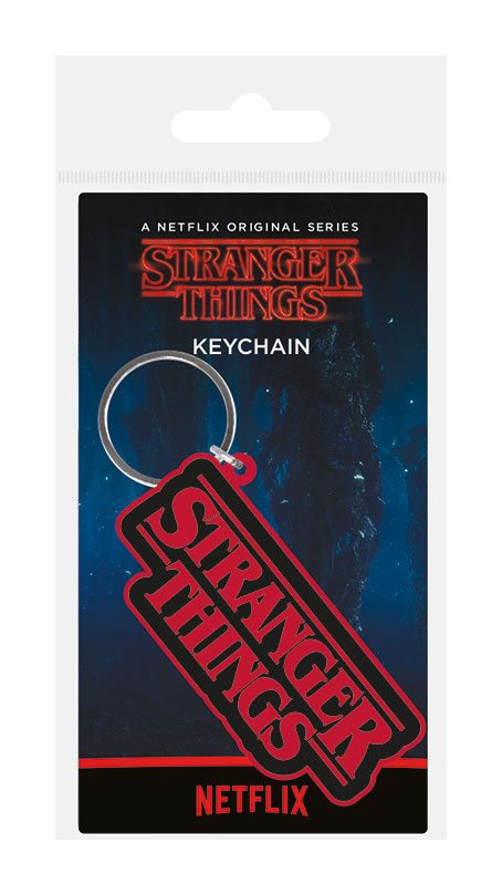 Stranger Things Gummi-Schlüsselanhänger Logo 6 cm