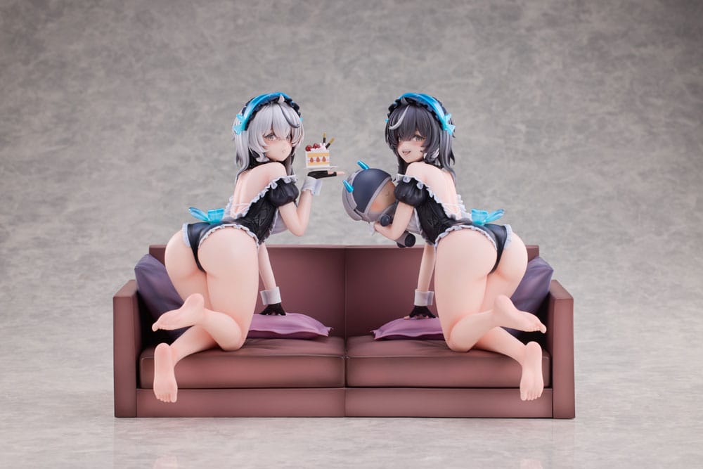 Snowbreak Containment Zone PVC Statuen 2er-Pack 1/6 Cherno & Meursault Apprentice Maid Ver. Deluxe Edition 19 cm