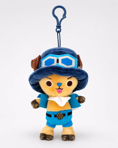 One Piece Plüsch Schlüsselanhänger Chopper x Sabo 11 cm