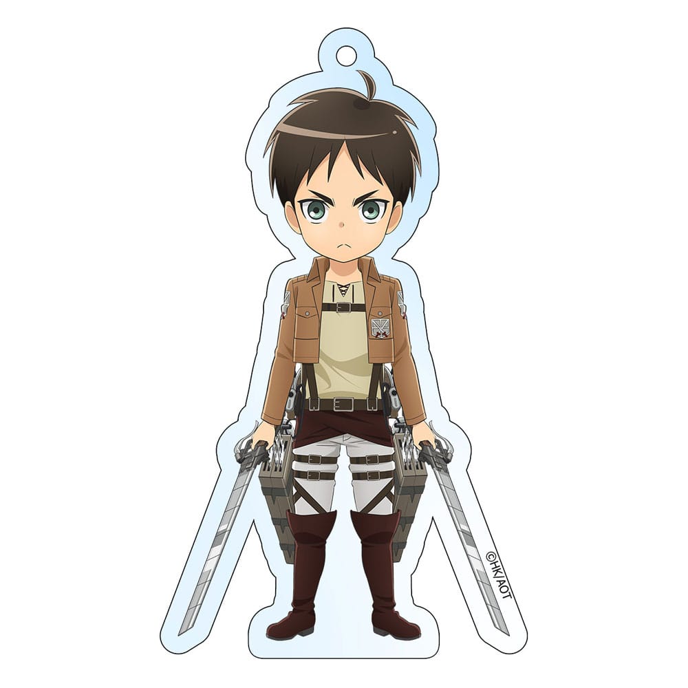 Attack on Titan Acryl Schlüsselanhänger Eren Holographic 8 cm