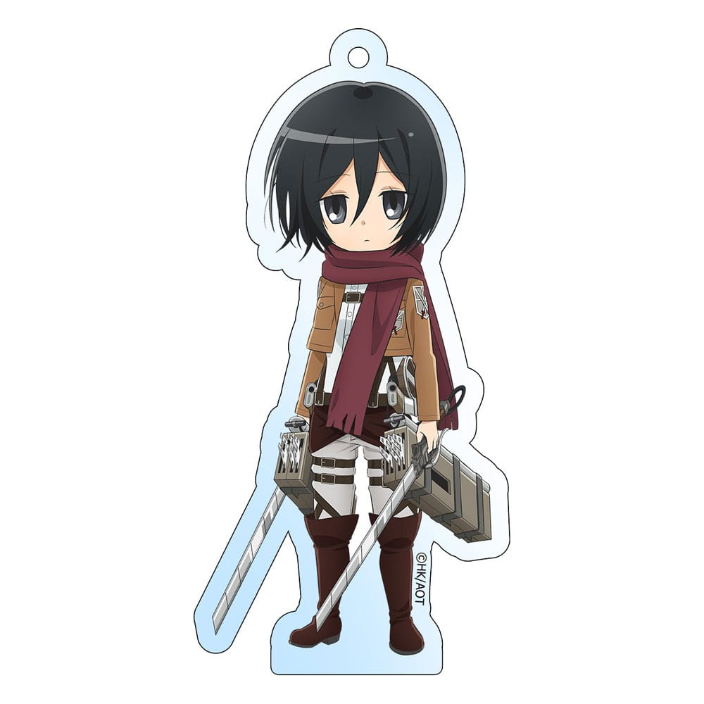 Attack on Titan Acryl Schlüsselanhänger Mikasa Holographic 8 cm