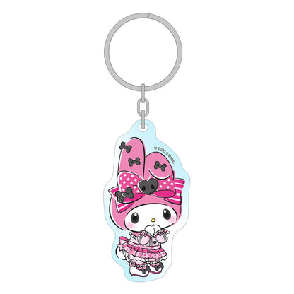 Sanrio Pink Black Party Series Acryl Schlüsselanhänger My Melody 7 cm