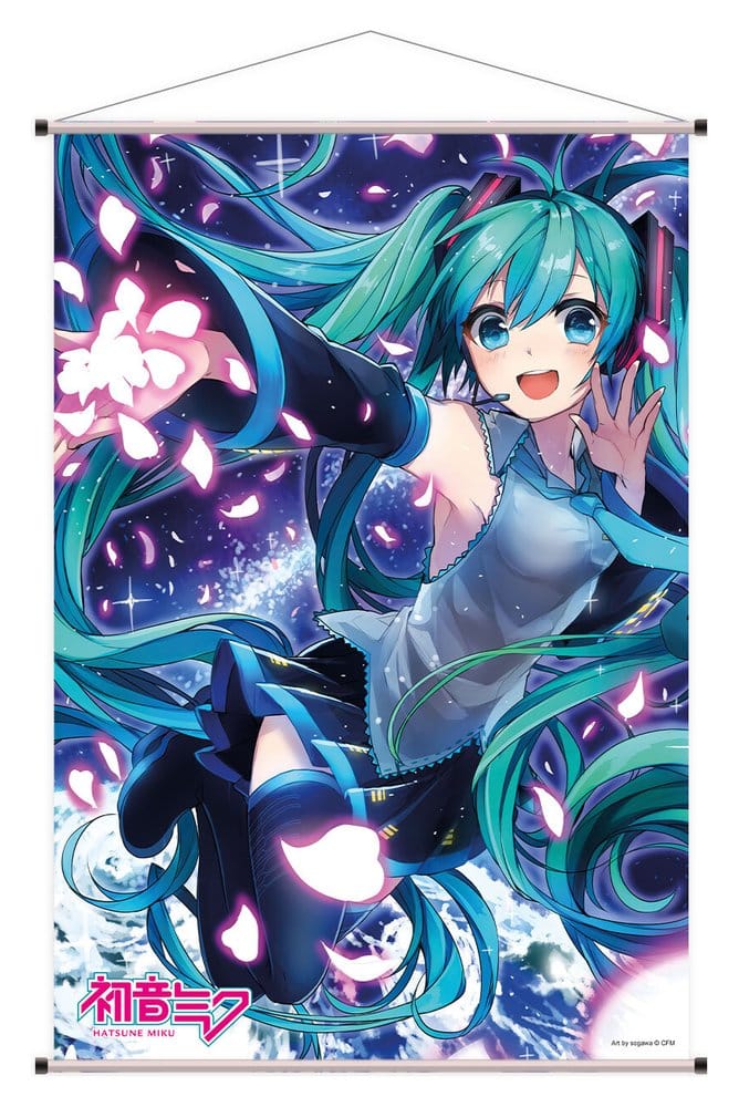 Hatsune Miku Wandrolle 07 Flower 60 x 90 cm