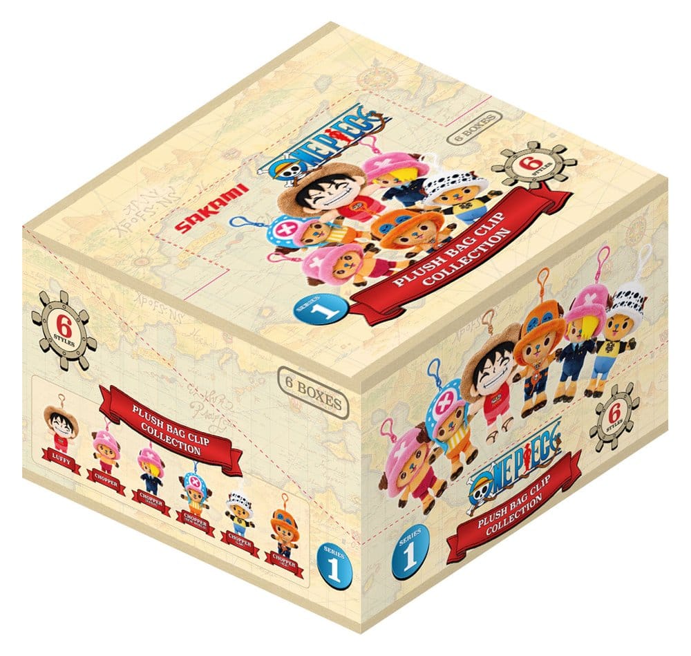 One Piece Plüsch-Schlüsselanhänger Blind Box 11 cm Display (6)