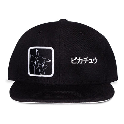 Pokémon Snapback Cap Pikachu Japanese Black