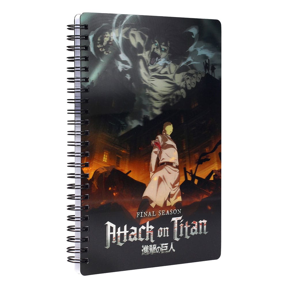 Attack on Titan Notizbuch mit 3D-Effekt Titan