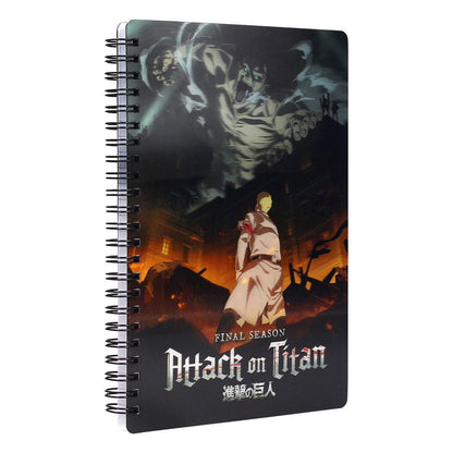 Attack on Titan Notizbuch mit 3D-Effekt Titan