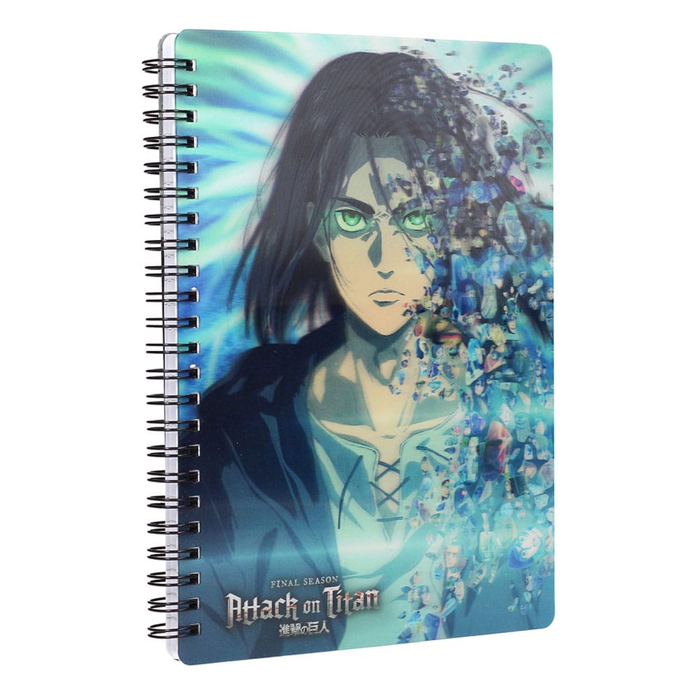 Attack on Titan Notizbuch mit 3D-Effekt Blue