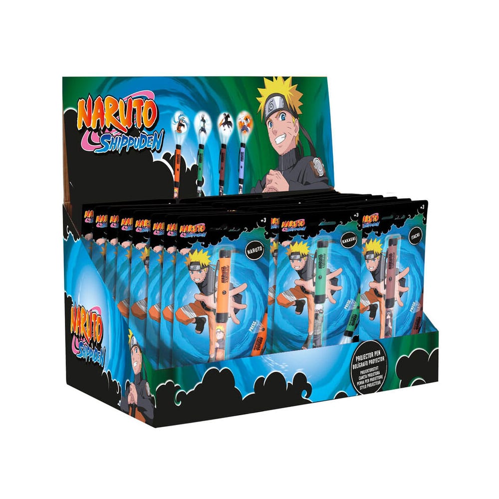 Naruto Shippuden Kugelschreiber mit Licht-Projektor Display (24)