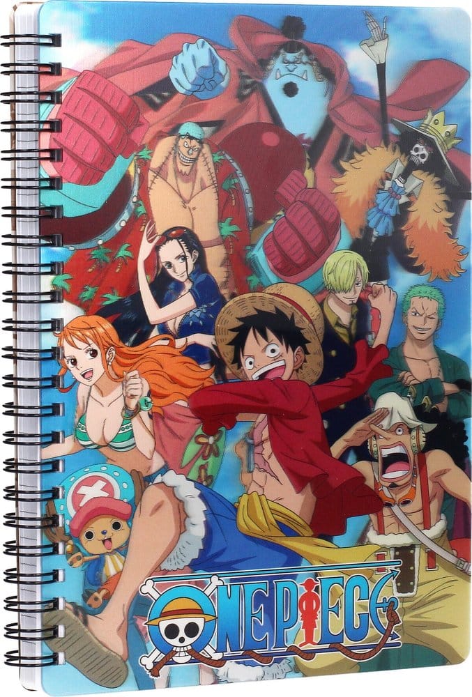 One Piece 3D-Effekt-Notizbuch Group 5 21 x 15 cm
