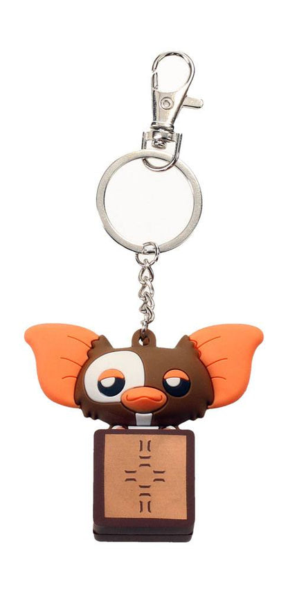 Gremlins Pokis Gummi-Schlüsselanhänger Gizmo in a Box 6 cm