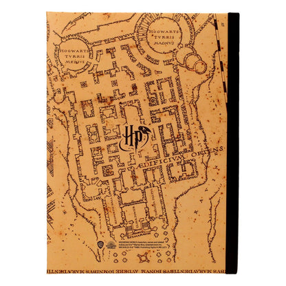 Harry Potter Notizbuch mit Leuchtfunktion Karte des Rumtreibers