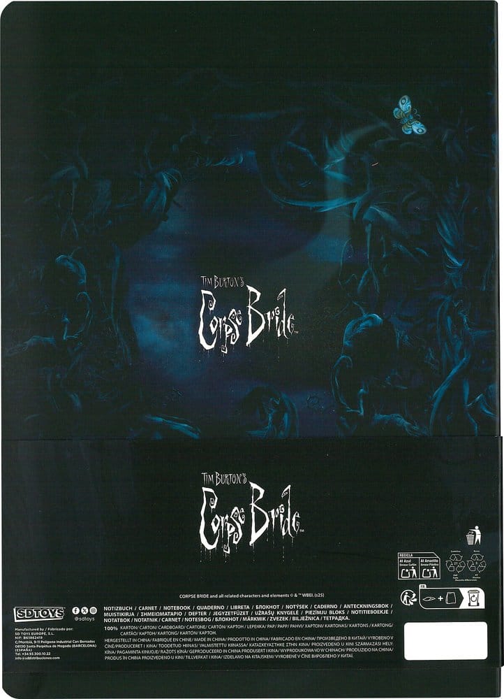 Corpse Bride Softcover Notizbuch Film-Poster 21 cm