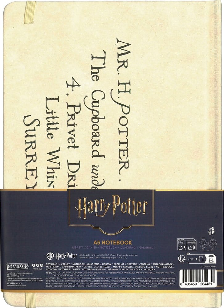 Harry Potter Hardcover Notizbuch Hogwarts-Brief 21 cm