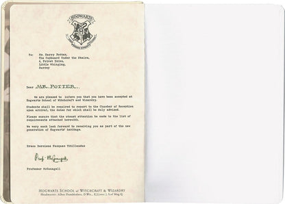 Harry Potter Hardcover Notizbuch Hogwarts-Brief 21 cm