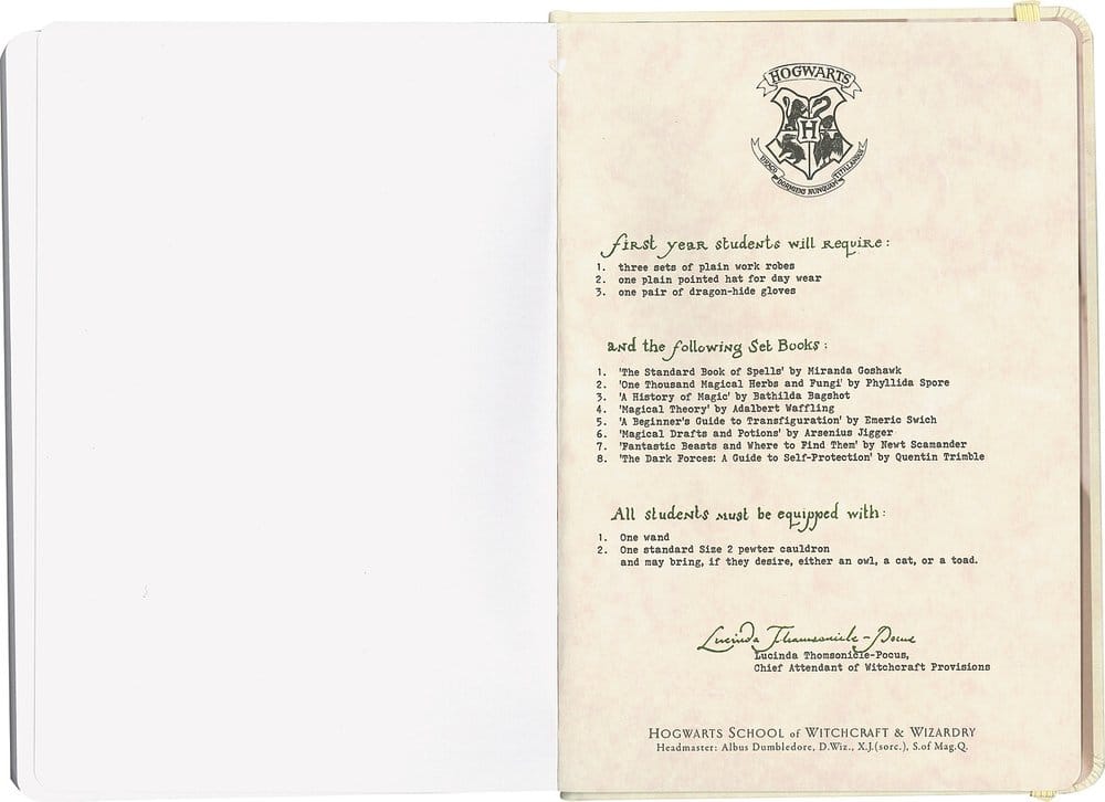 Harry Potter Hardcover Notizbuch Hogwarts-Brief 21 cm
