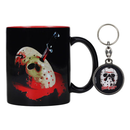 Freitag der 13.  Geschenkbox Tasse & Schlüsselanhänger Jason's Mask