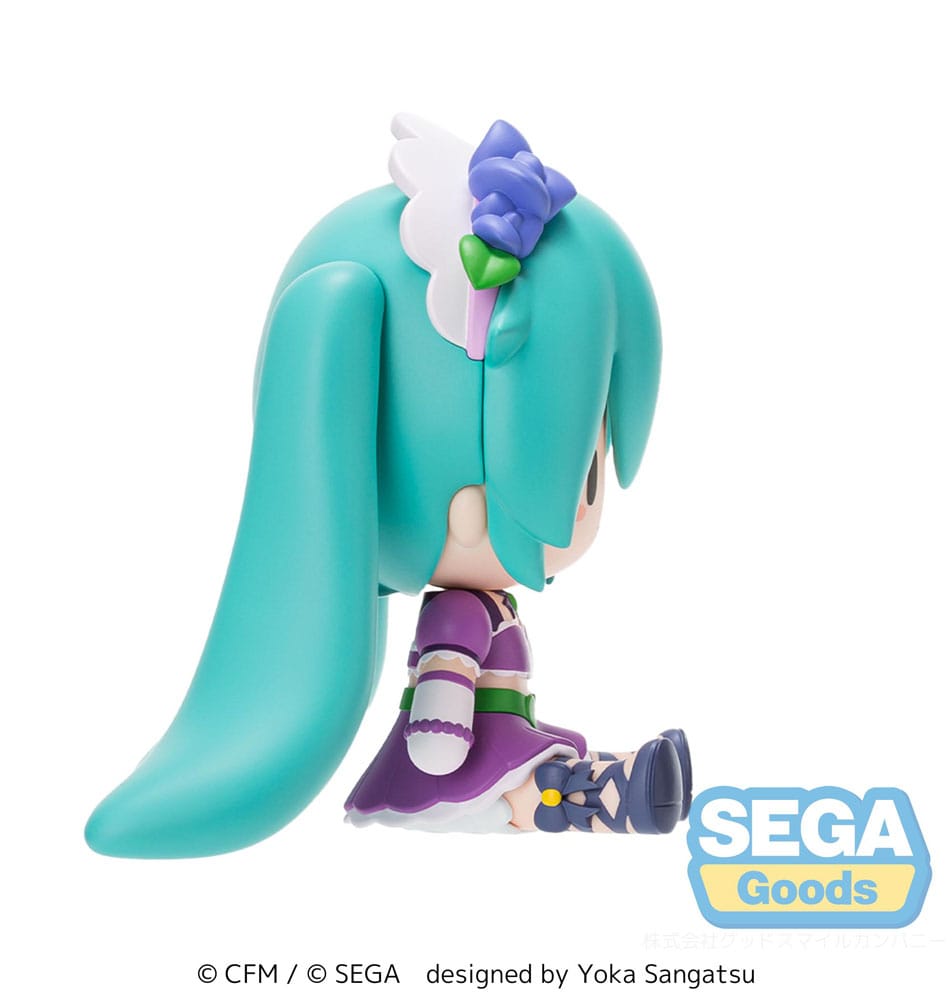 Character Vocal Series 01: Hatsune Miku Fuwa Petit Chibi Figur Hatsune Miku x Love and Berry Dress Up and Dance! Sparkly Purple 8 cm