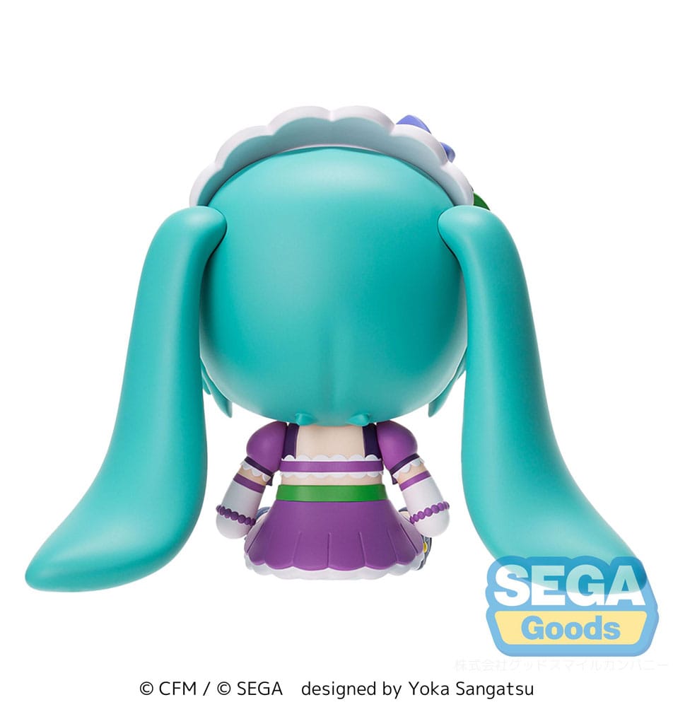 Character Vocal Series 01: Hatsune Miku Fuwa Petit Chibi Figur Hatsune Miku x Love and Berry Dress Up and Dance! Sparkly Purple 8 cm
