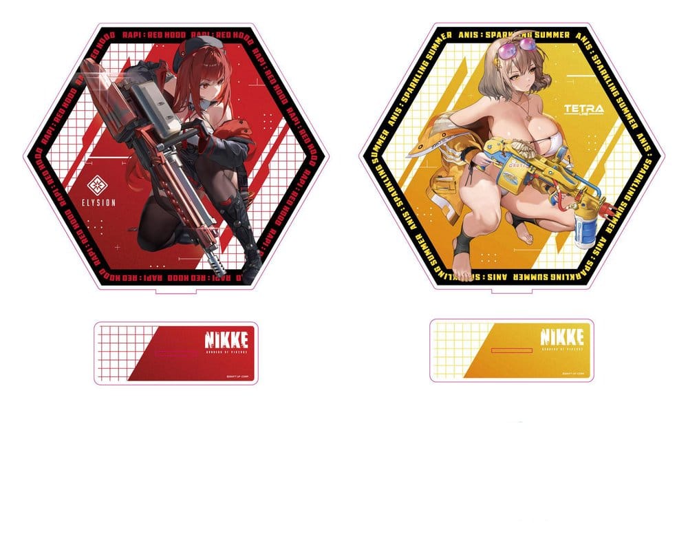Goddess of Victory: Nikke Acrylic Stand PtZ Double-Sided Rapi: Red Hood / Anis: Sparkling Summer 25 cm