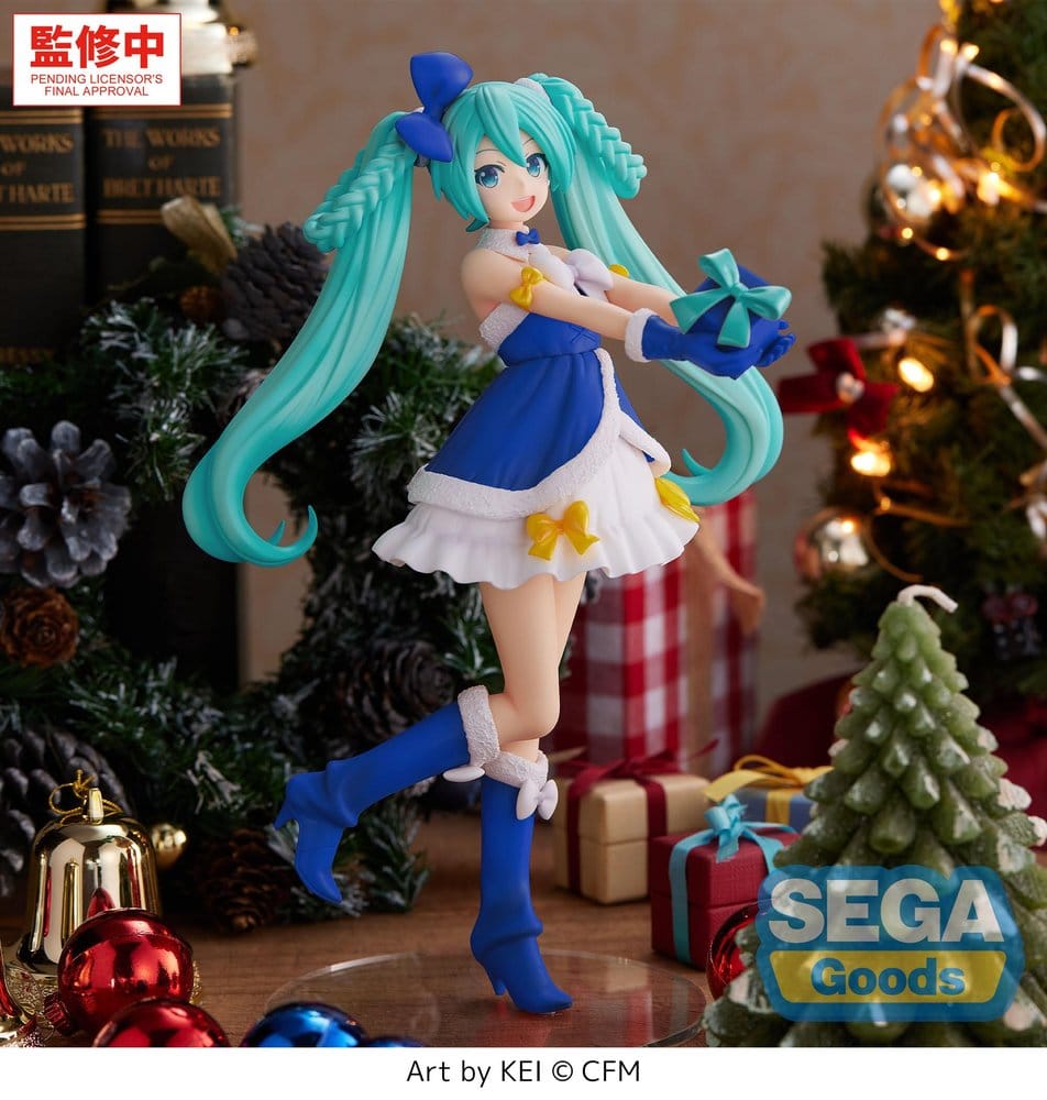 Character Vocal Series 01: Hatsune Miku High Premium PVC Figur Hatsune Miku Sapphire Christmas Ver. 21 cm