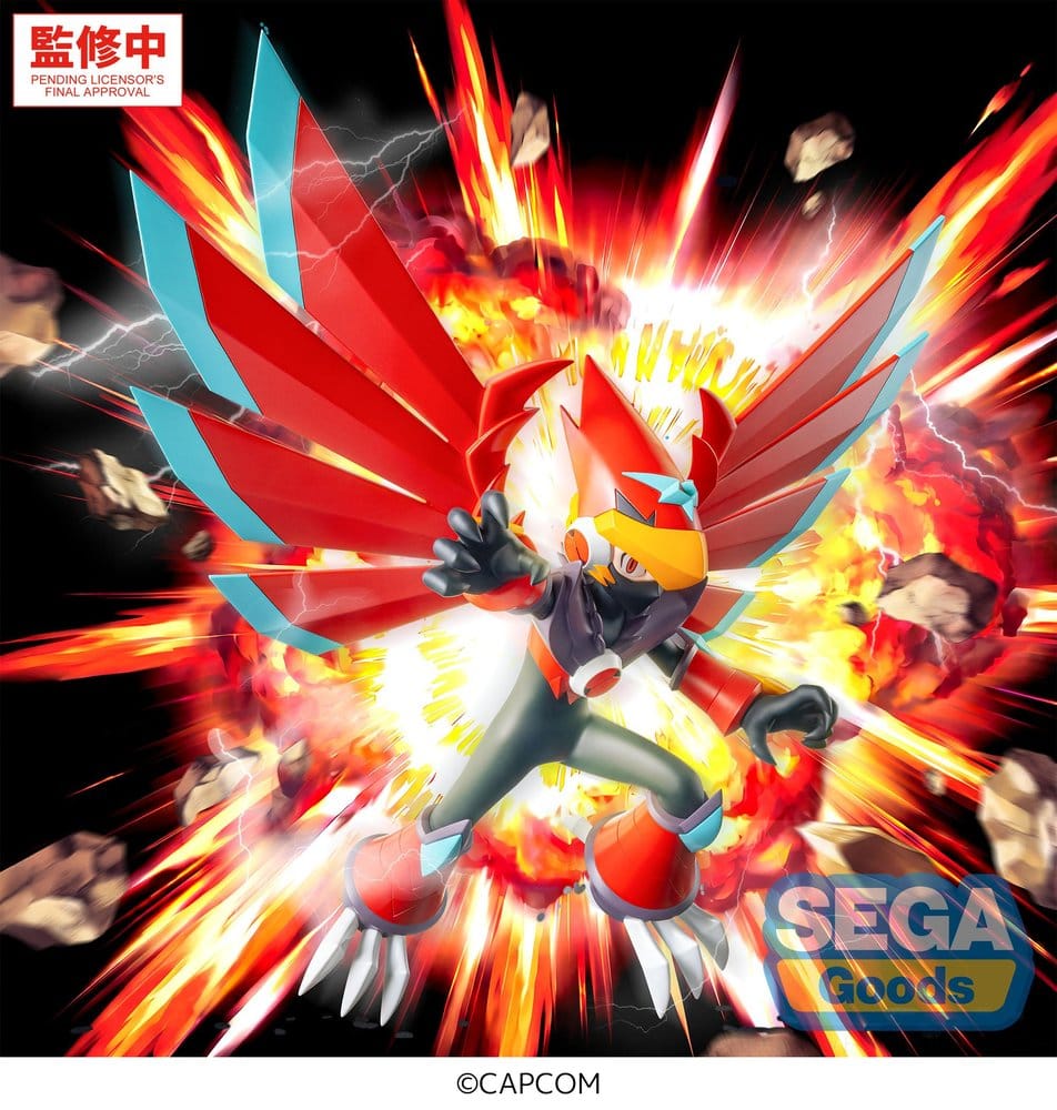 Mega Man Battle Network Luminasta PVC Figur Mega Man Falzar Beast 19 cm