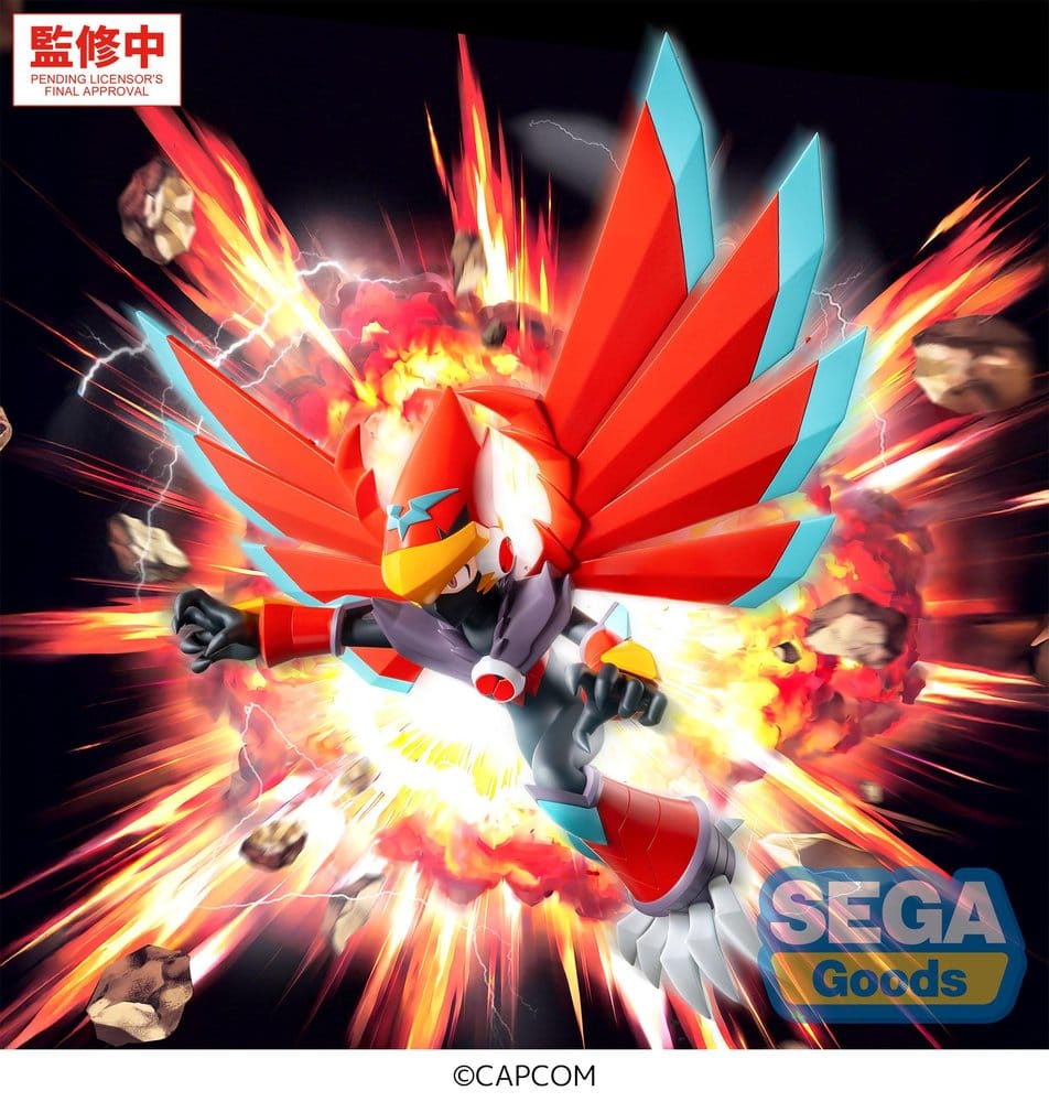 Mega Man Battle Network Luminasta PVC Figur Mega Man Falzar Beast 19 cm