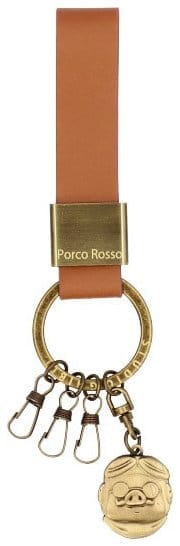 Porco Rosso Leder-Schlüsselanhänger Marco