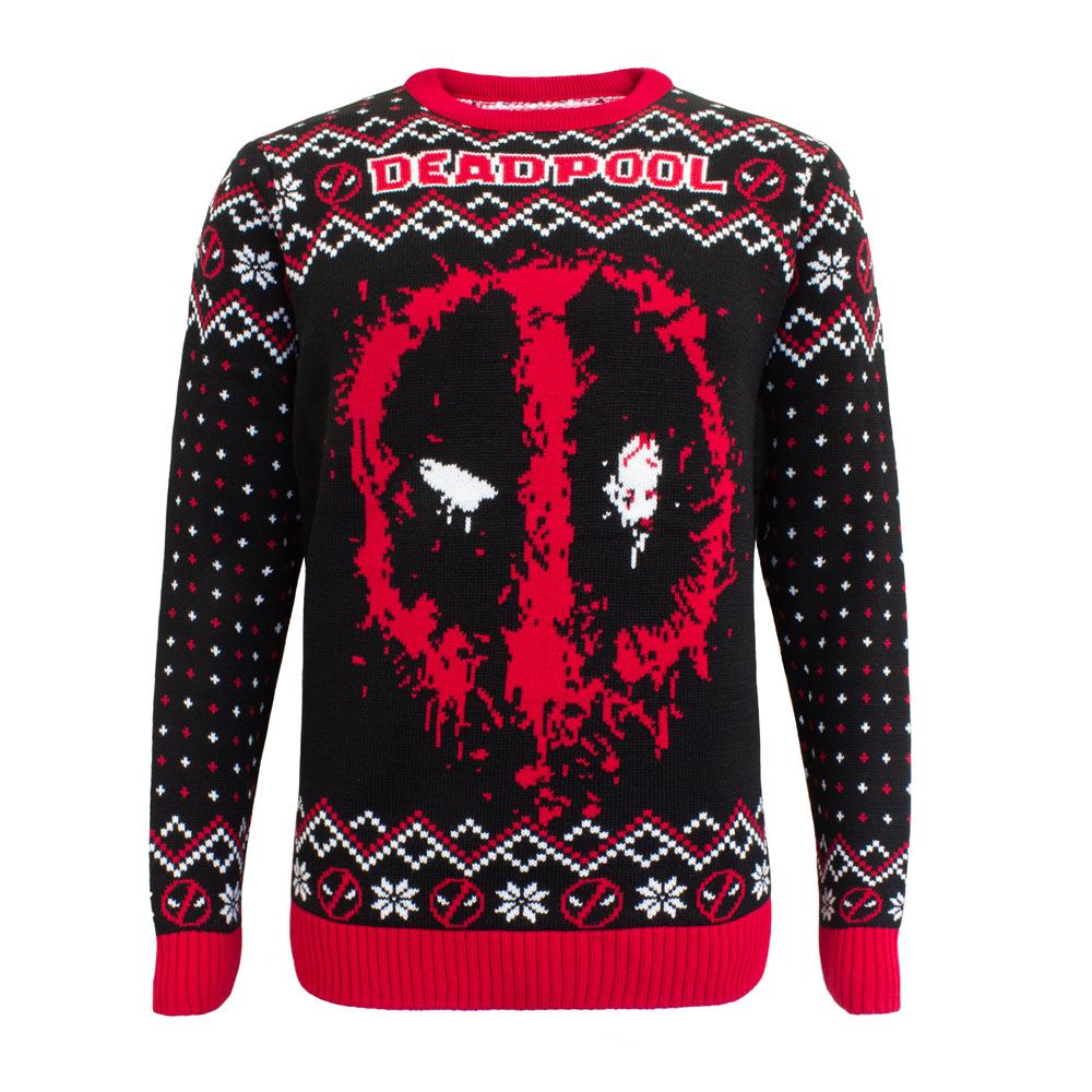 Deadpool Sweatshirt Christmas Jumper Deadpool Größe XL