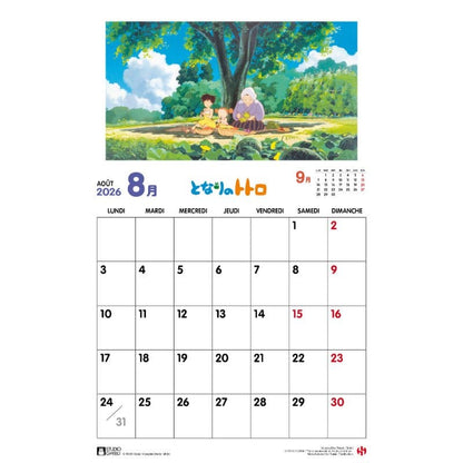 Mein Nachbar Totoro Kalender 2026 *Französische Version*