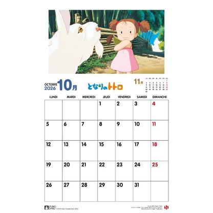 Mein Nachbar Totoro Kalender 2026 *Französische Version*