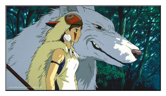 Studio Ghibli Holzdruck Prinzessin Mononoke 37,5 x 20,5 cm