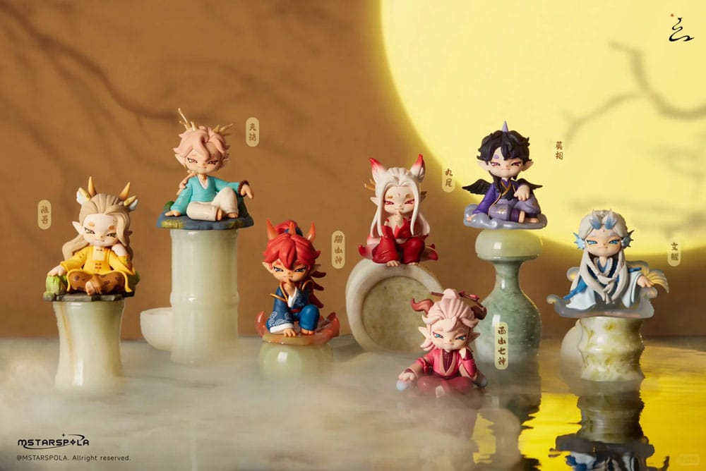 Original Character Sammelfiguren Searching for Mountains and Seas, Stars 9 cm Sortiment (6)