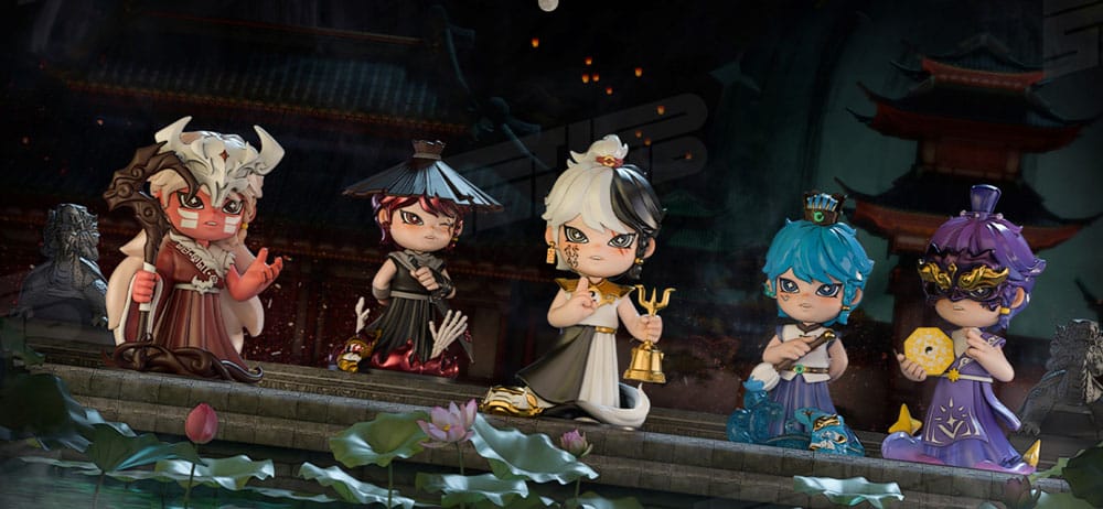 Original Character Sammelfiguren Huozai Wusheng Group Portrait Series 8 cm Sortiment (6)