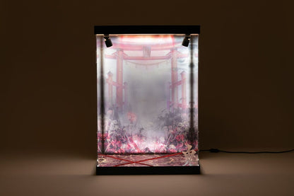 SHINSAI Acryl Display Case mit Beleuchtung Inbina Rasethuhime Saki M Edition 39 cm