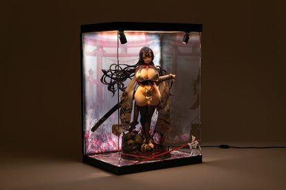 SHINSAI Acryl Display Case mit Beleuchtung Inbina Rasethuhime Saki M Edition 39 cm