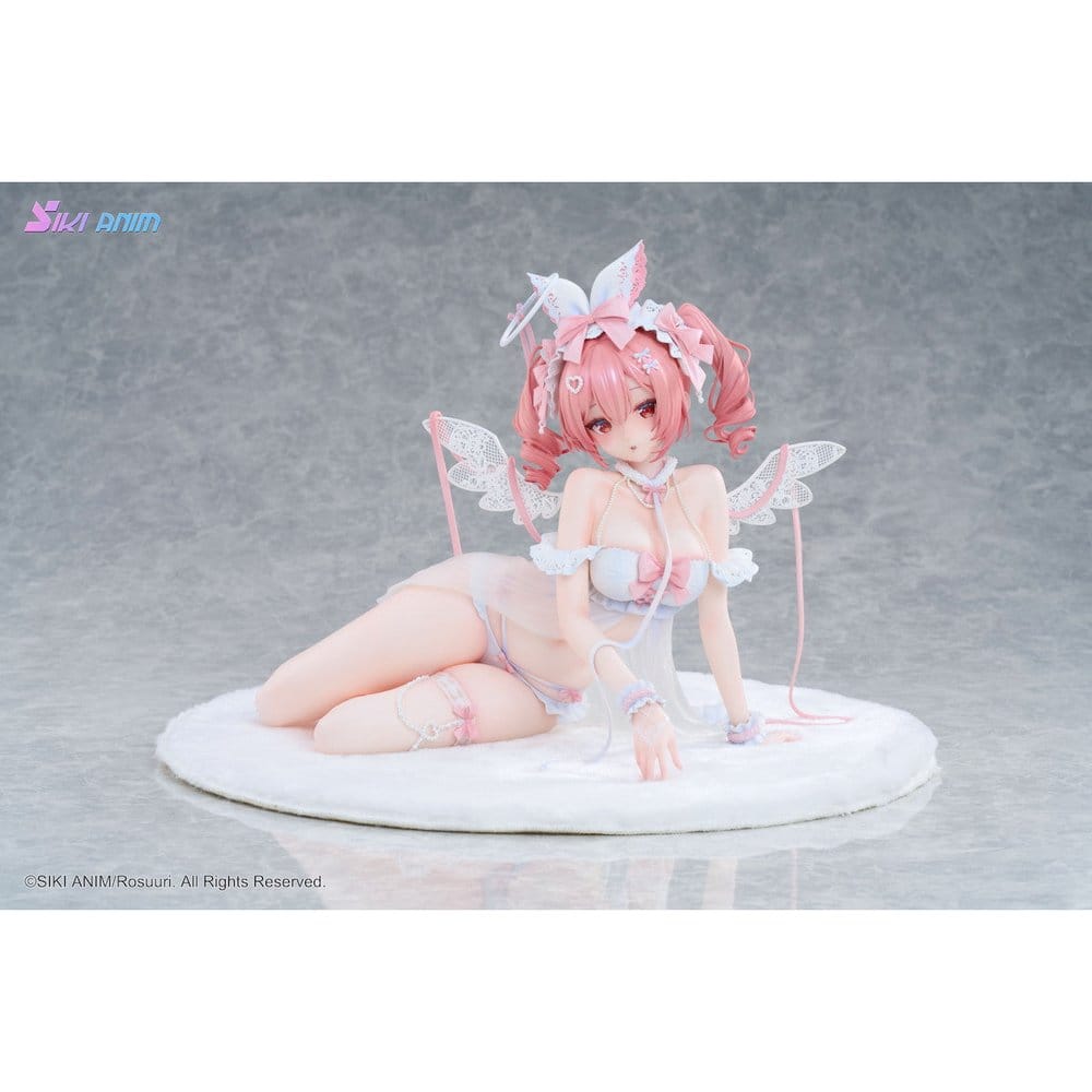 Original Character PVC Figur 1/4 White Rabbit Rosu Angel Ver. Illustrated by Rosuuri Bonus Edition 23 cm