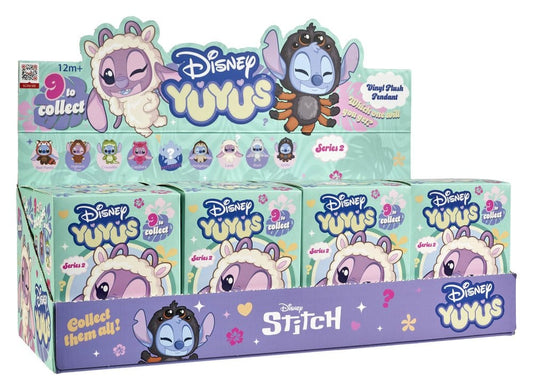 Disney YuYus Plüsch Schlüsselanhänger Wave 2 Stitch & Angel 13 cm Blindbox Display (8)
