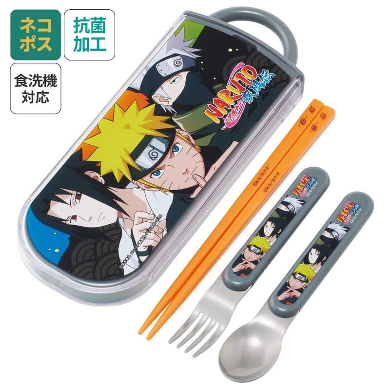 Naruto Essstäbchen & Löffel & Gabel Set Team 7