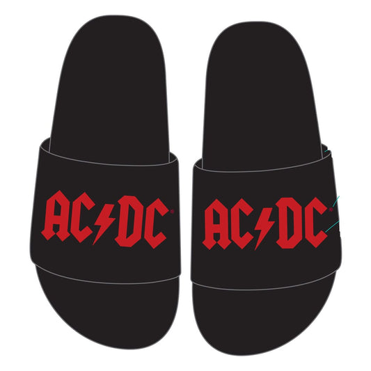 AC/DC Hausschuhe Logo  Größe S