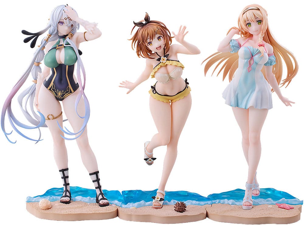 Atelier Ryza: Ever Darkness & the Secret Hideout PVC Statuen 3er-Set 1/7 Ryza, Klaudia, Lila: Swimsuit Ver.