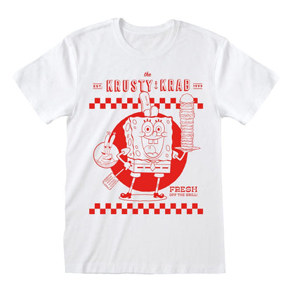 SpongeBob Schwammkopf T-Shirt Krusty Krab White  Größe S